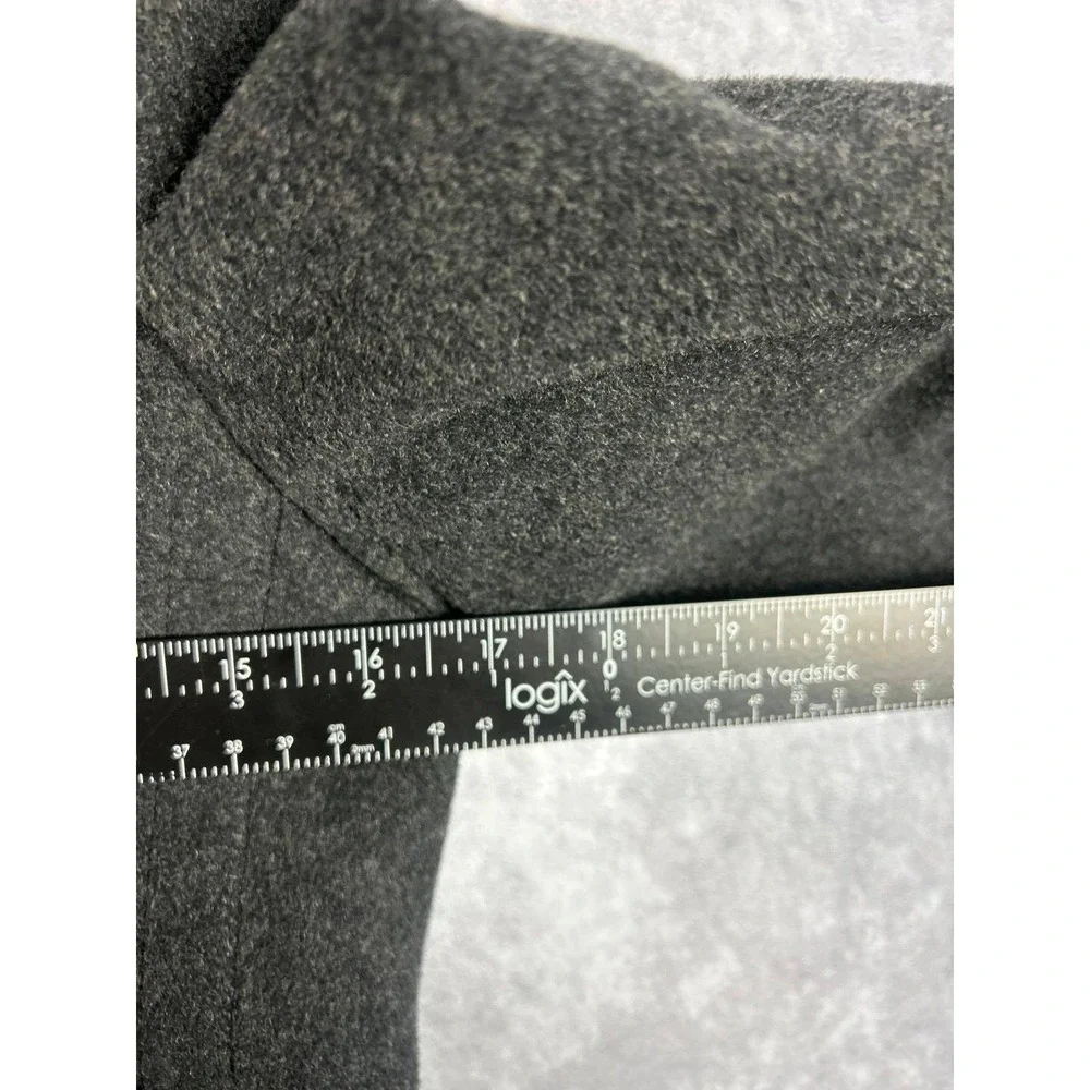 J.Crew Womens 100%‎ Wool Double Breasted Pea Coat Charcoal Grey XS RN77388 - Picture 7 of 7